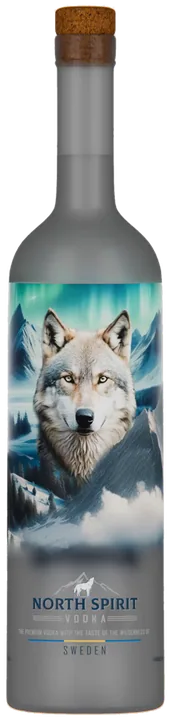 En flaska North Spirit Premium-vodka